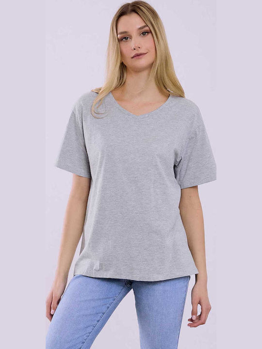 Celestino Kurzärmeliges Monochromes Graues T-Shirt