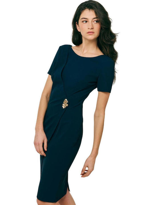 Forel Damenkleid Hochzeit - Taufe Marineblau