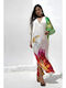 Summer Maxi Evening Dress Ecru