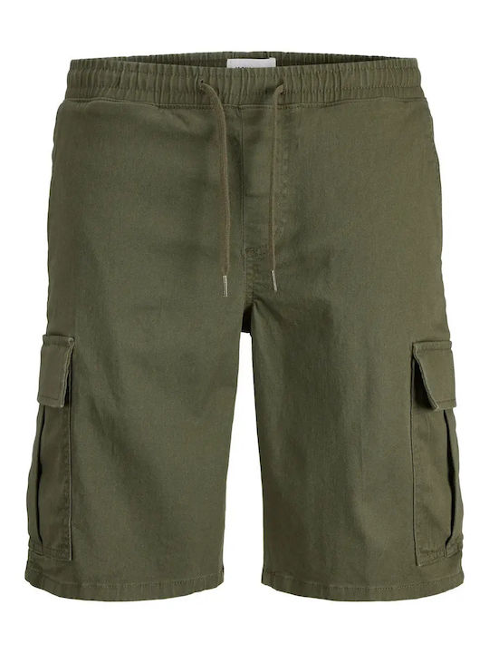Jack & Jones Herren Shorts Cargo Olivgrün