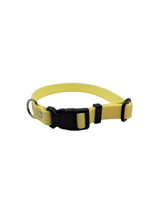 Κολάρο Σκύλου Hexa Pastel Yellow Αδιάβροχο Bailu S 27 37 Πλάτος 2cm