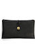 Rollit Tobacco Pouch Made of Gray Artificial Leather Handmade with Button 18x9.5cm
