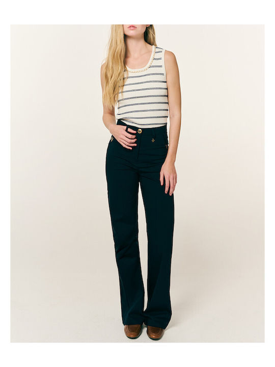 Damen Stoffhose Blau