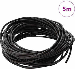 Vidaxl Șnur Din Piele Maro Închis Ø2,5 Mm X 5 M...