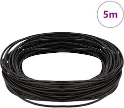 Vidaxl Șnur Din Piele Maro Închis Ø1,5 Mm X 5 M...