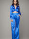 Damen Blaues Satz mit Hochgebirge Hose in Loose Passform