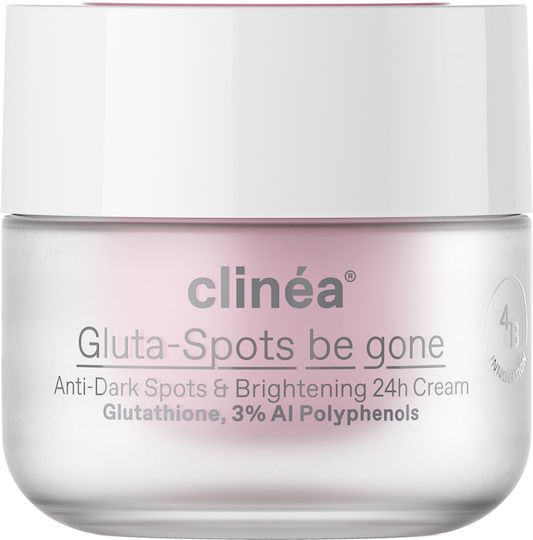 Clinea Gluta-spots Be Gone 24h Face Cream for Dark Spots Brightening & Redness with Hyaluronic Acid & Niacinamide 50ml