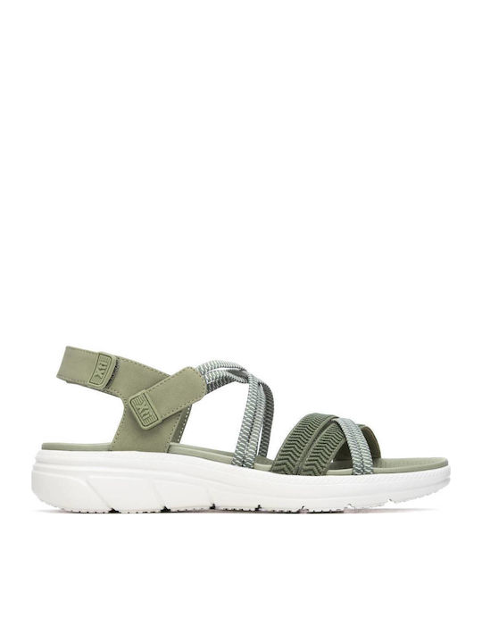 Xti Sportliche Flache Sandalen für Damen Khaki