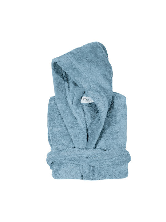 Das Home Kids Bathrobe 5908 Light Blue Hooded
