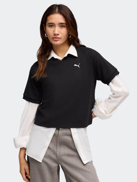 PUMA Γυναικείο Αθλητικό T-shirt Μαύρο