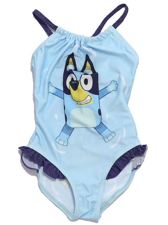 Bluey Детски Костюм За Баня Една Част Светлосин