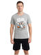 Nina Club Summer Men's Cotton Pyjamas Gray