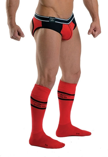 Mister B Urban Sexy Men's Red Socks