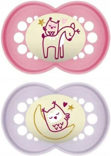 Mam Silicone Night Pacifier with Case for 6+ Months