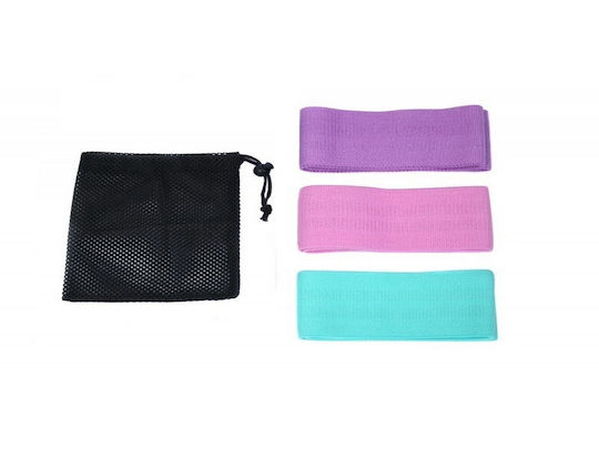 Power Force Band Loop Bands Set 3pcs Turquoise 0.37m