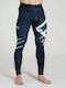 Leone 1947 Long Men's Martial Arts Leggings Blue