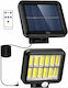 Lumină Solară de Perete 260lm cu Senzor de Mișcare și Telecomandă 15x13cm