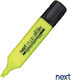 Next Yellow 4mm Highlighter Markers Set 10 Pieces