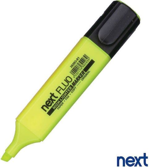 Next Yellow 4mm Highlighter Markers Set 10 Pieces