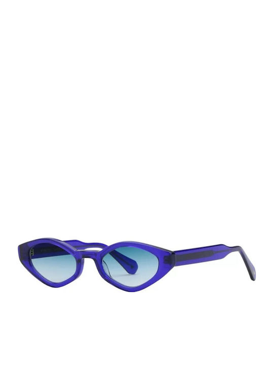 Spektre Unisex Γυαλιά Ηλίου με Μωβ Κοκκάλινο Σκελετό και Μπλε Ντεγκραντέ Φακό ZOE02S