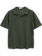 Polo Bluza Tricou Cu Mânecă Scurtă Kaki