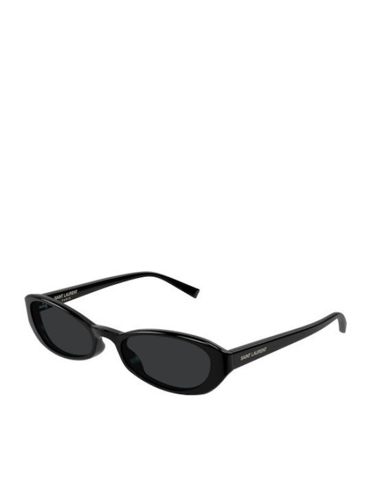 Ysl Unisex Γυαλιά Ηλίου με Μαύρο Κοκκάλινο Σκελ...