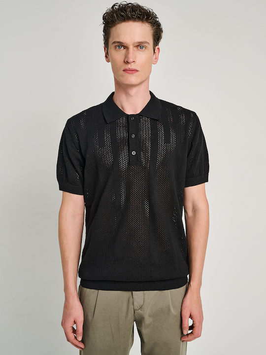 Polo Blouse Black 64-207.055.N0090