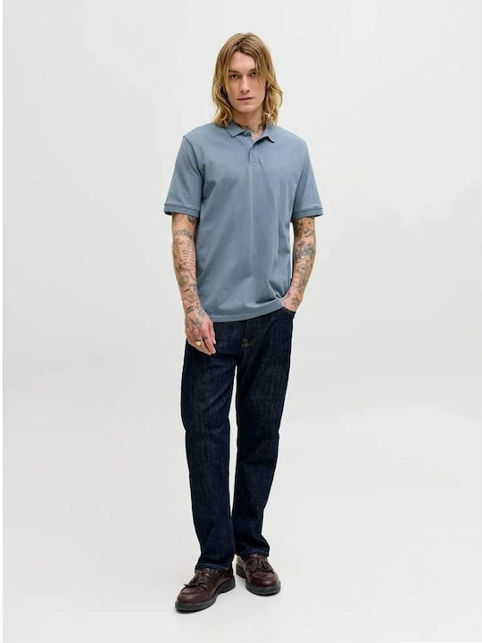 Jack & Jones Polo Μπλούζα Κοντομάνικη Πετρόλ