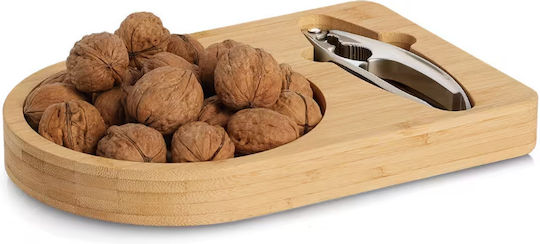 Bamboo Platter Stand Nutcracker 26 X 17.5 X 3 Cm