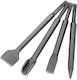 Set 4 Dălți Sds Cărămidă Beton Zola Lopată Lată Șanț Ascuțit Metal 14 X 250 X 20 40 Mm Gri