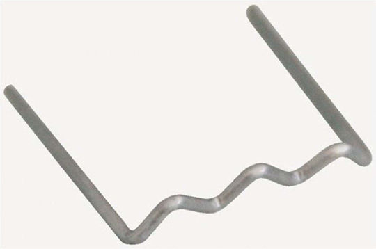 Set Cleme Plate Din Oțel Inoxidabil 0.8mm Lățime 16mm Pentru Pistoale De Lipit Plastic 100 Bucăți