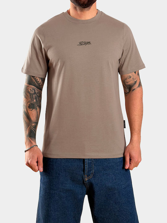 3Guys T-shirt Γκρι Της Πέτρας