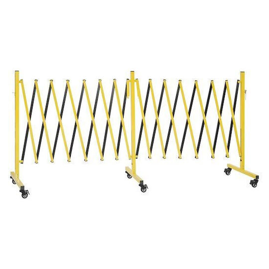 Doppel Verstellbares Sicherheitsgatter Maximale Länge 7.66 M 6 Räder Höhe 102 Cm