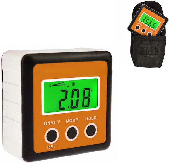 Nivel Digital Inclinometru Zola Interval De Măsurare 4×90° Unități ° % Mm M In Ft Bază Magnetică Alimentat Cu Baterii 58 × 58 × 32 Mm Portocaliu