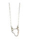 Kalliopi Silver Necklace With Heart Design Made Of Steel