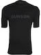 Kurzarm Herrenbluse Schwarz