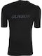 Kurzarm Herrenbluse Schwarz