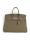 Passaggio Leder Damenhandtasche Handtasche Taupe
