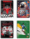 Must Team Spiral School Notebooks Ruled A4 60 Paper Sheets 2 Subjects Player 8 Pieces