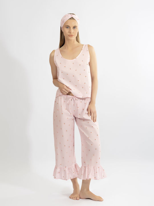 Harmony Summer Women's Pyjama Set Cherry