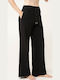 Vamp Winter Baumwoll Damen Schlafanzug Hosen Schwarz