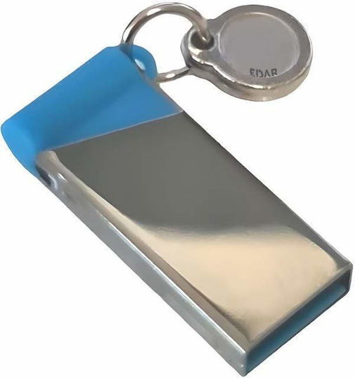 Edar Stick USB Flash 4 Gb Memorie Internă USB 3.0 Rezistent la Uzură Metalic Gri Albastru