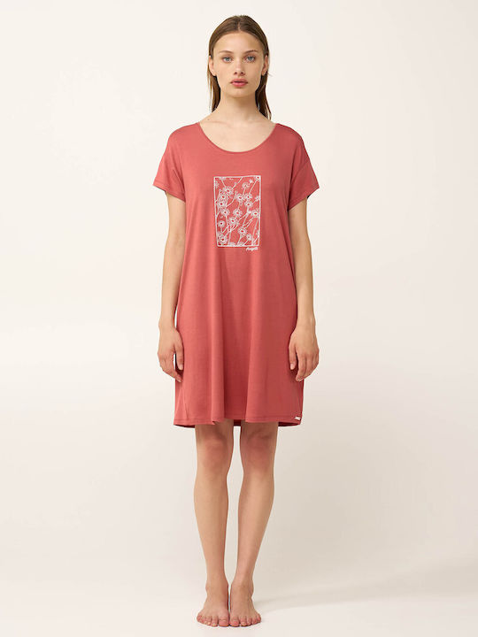 Vamp Vamp Damen-Schlafanzug Sommer Pink Cedar
