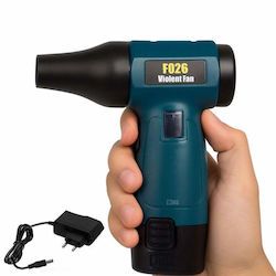 Siks Cordless Air Blower Portable 12v Battery Battery Included Dust Removal Water Drop Drying Snow Leaf Removal From Car Keyboard Cleaning Multipurpose Use Green Black