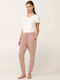 Vamp Vamp Damen Baumwollener Schlafanzug Hose Winter Rosa Shadow