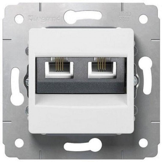Legrand Priză Telefonică Dublă în Culoare Albă 773639