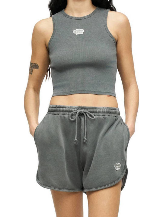 Women's Sleeveless Khaki Blouse