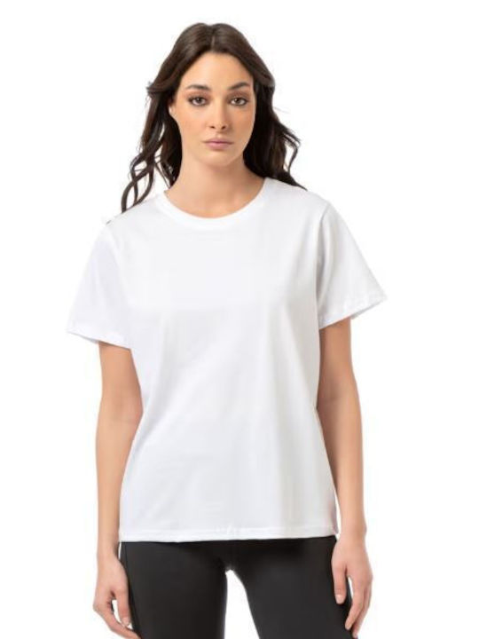 Bodymove Damen Bluse Baumwolle Weiß