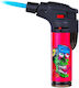 Prof Crazy Skulls Windproof Blue Flame Lighter Pink 41353pnk