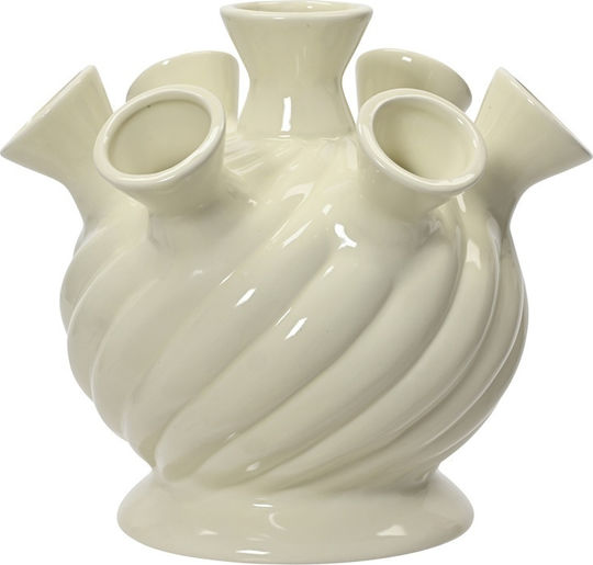 Decoris Vase aus Porzellan Weiß Decoris Vase aus Porzellan Weiß